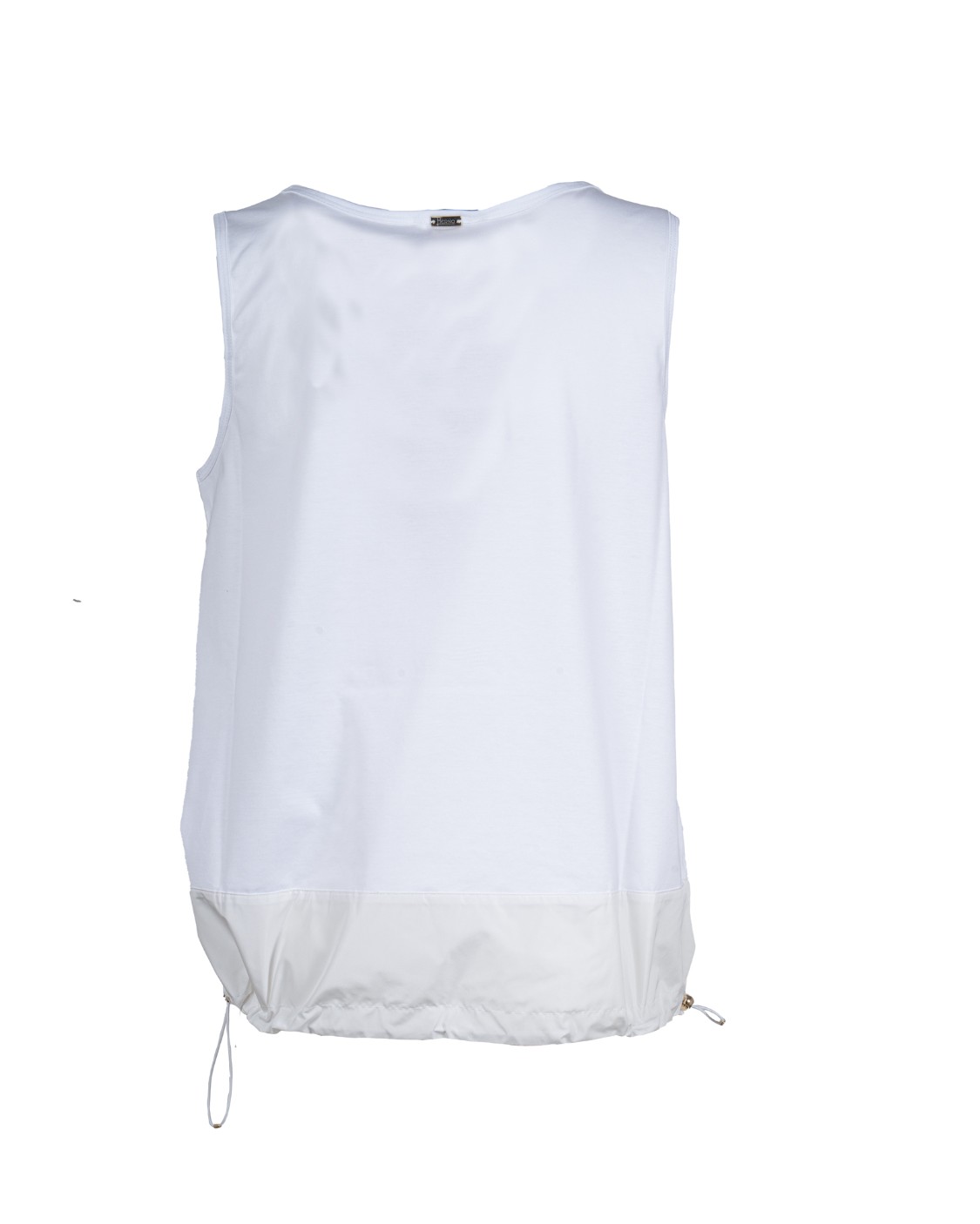 shop HERNO  Blusa: Herno tank top in chic cotton jersey e crochet lace.
Vestibilità regolare.
Scollo rotondo.
Coulisse al fondo.
Logo Herno in metallo sul retro.
Composizione: 100% Cotone.
Made in Bulgaria.. JG000280D-1000 number 6673712